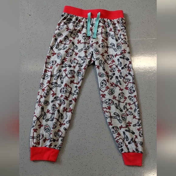 Disney / Pixar Toy Story 4 Sparky Spork PJ pajamas Bottom Pants loungewear size - Picture 2 of 11